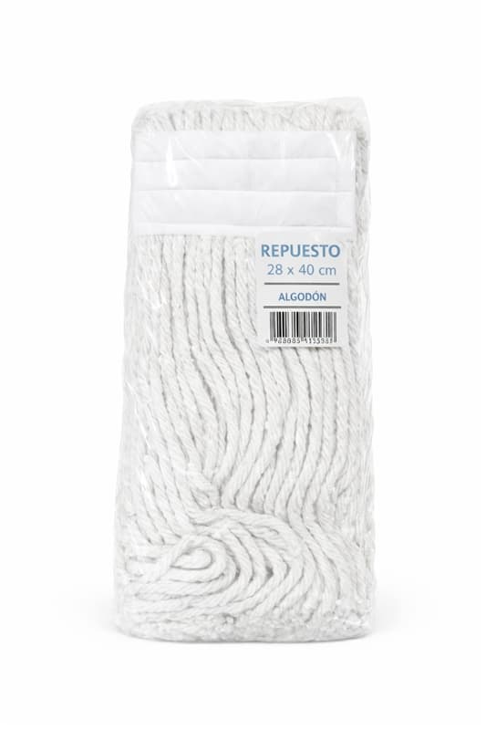 Recambio fregona industrial algodón blanco 450 g