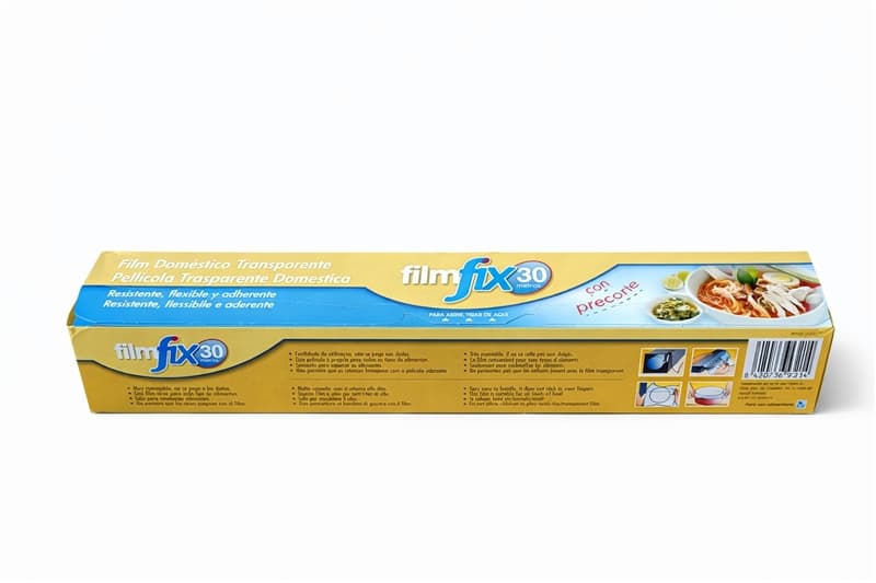 Rollos film transparente doméstico 30 metros para conservación alimentos