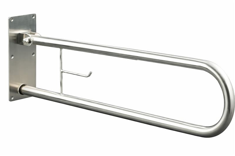 Barra plegable acero inoxidable satinado, fijación mural