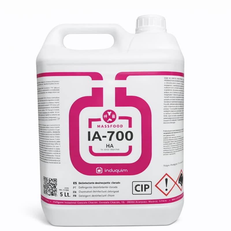 IA-700 desinfectante detergente clorado para limpieza e higiene