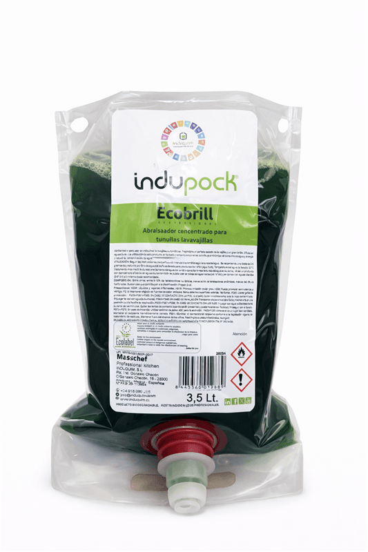 ECOBRILL abrillantador concentrado lavavajillas automáticos Ecolabel bolsa 3.5 kg