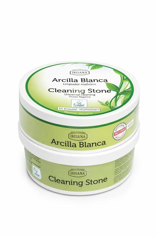 Arcilla blanca limpiador multiusos con esponja para frotar