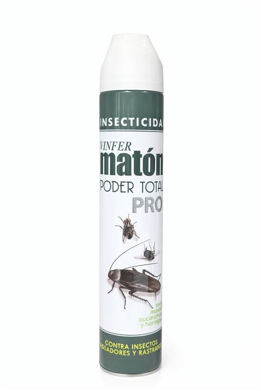 Insecticida DOBLE USO para voladores y rastreros, spray o carga