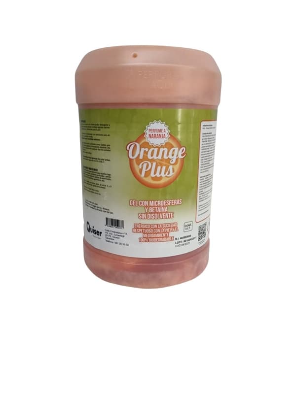 Pasta mecánico naranja con microesferas envase 4 L