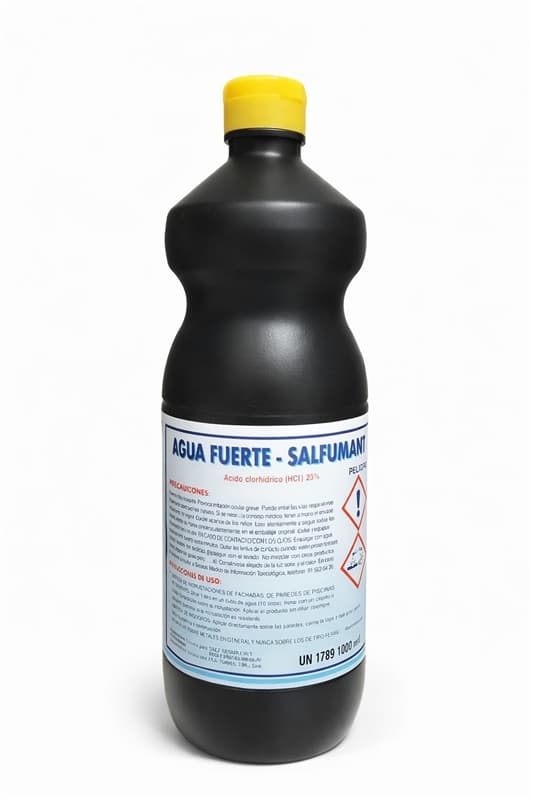 AGUA FUERTE SALFUMANT envase químico para desincrustar y limpieza industrial