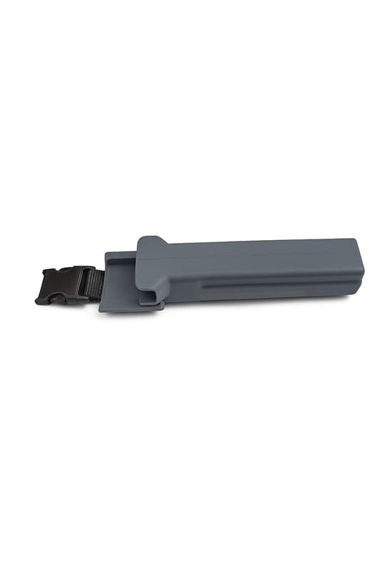 Cartuchera gris con cierre rápido para cinturón