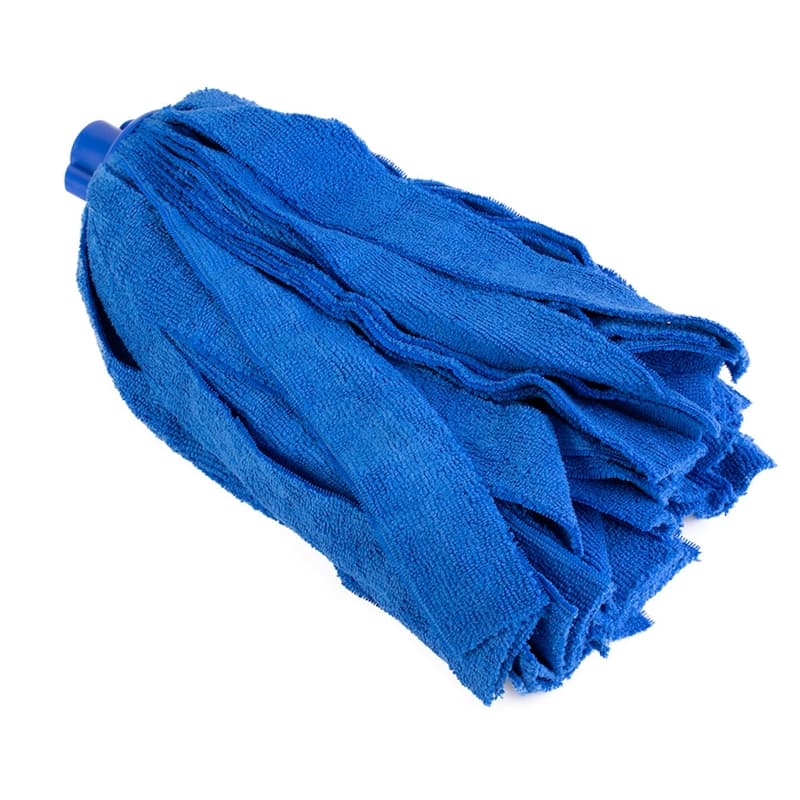 Fregona microfibra tiras tamaño doméstico color azul QUISER4202