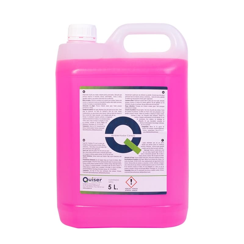 Ambientador líquido cereza aroma frutal envase QUISER4217