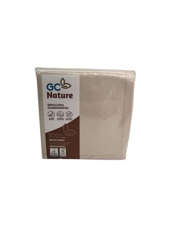 SERVILLETA 40x40 gramos puntos natural caja 2000 unidades tejido servilleta