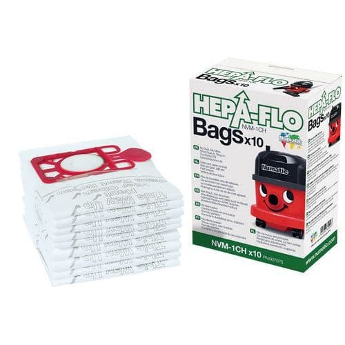 BOLSA ASPIRADOR NUMATIC NVM-1CH paquete 10 unidades bolsa de recambio