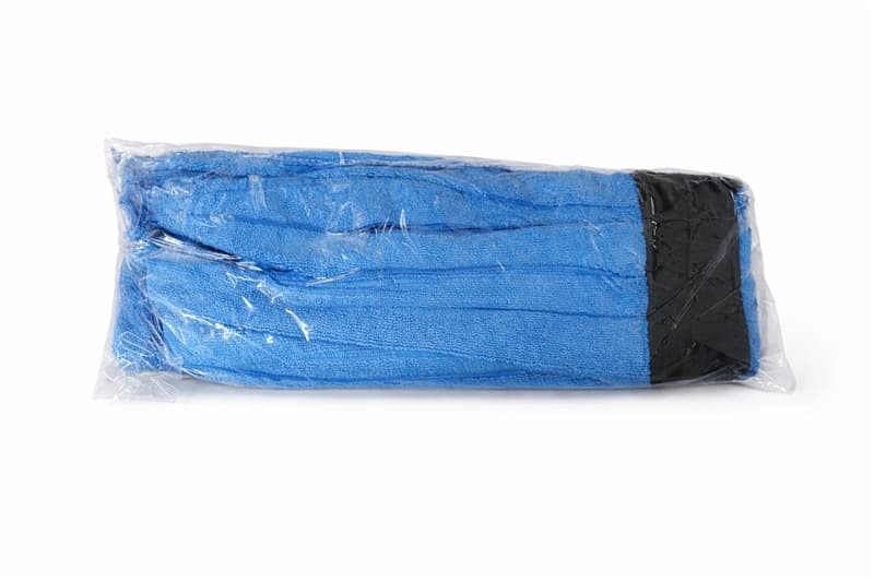 Fregona 350gr tiras microfibra color azul para limpieza profesional