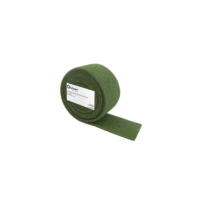 QUIS rollo fibra verde extra para fregado y limpieza industrial