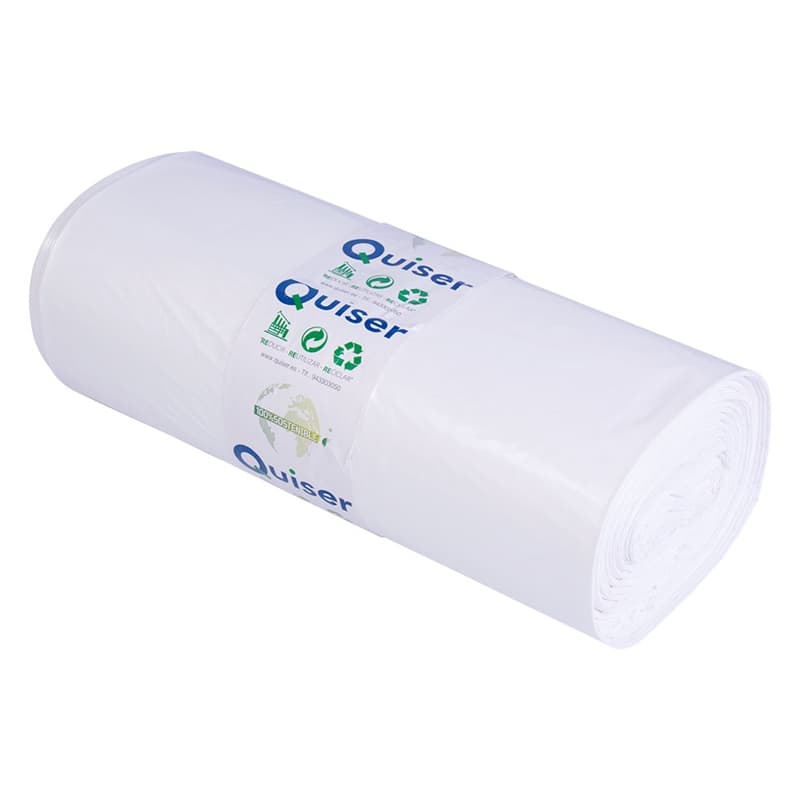 Bolsa Basura 85x105 blanco, resistente, rollo 20 bolsas