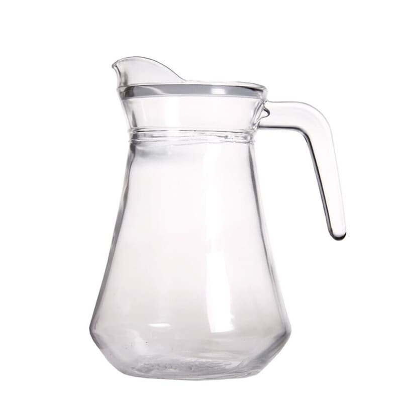 Jarra de vidrio 1.3 litros, diseño transparente