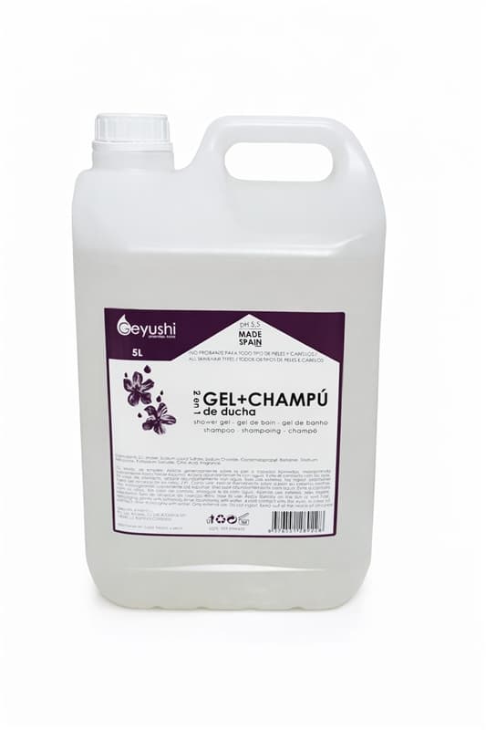 Gel champú incoloro bidón 5 L para higiene corporal