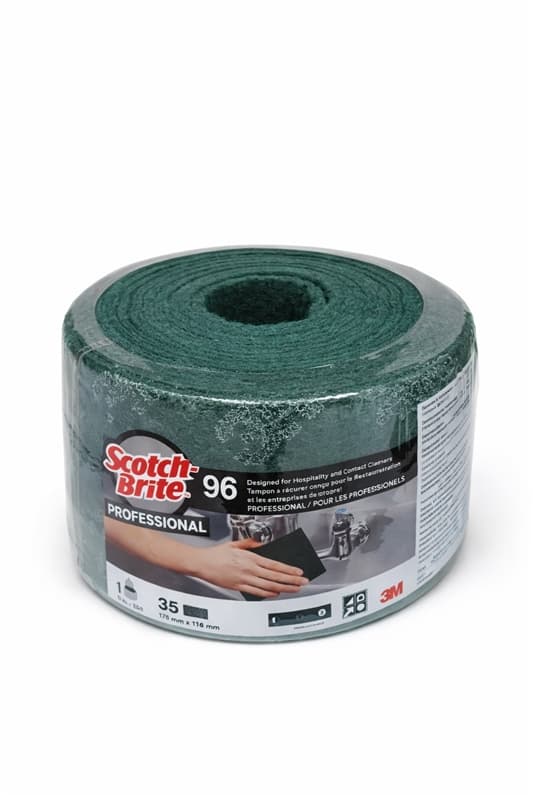 Rollo verde Scotch Brite nº96 para fregado y abrillantado