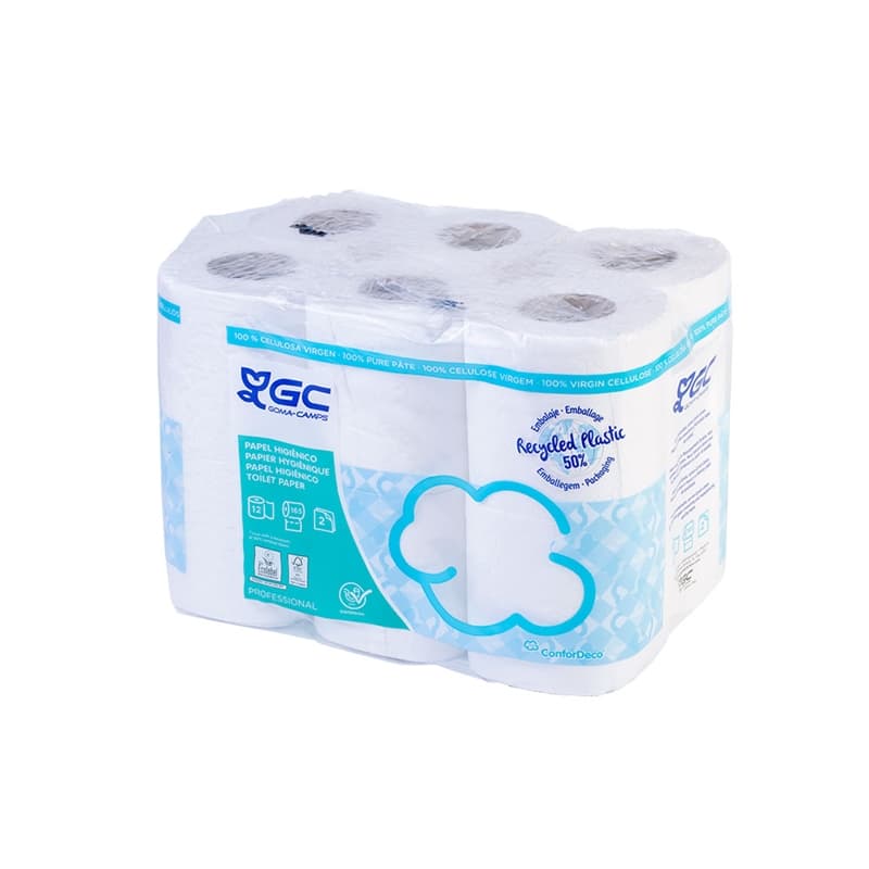 Papel higiénico doméstico 2 capas 180 servicios Ecolabel
