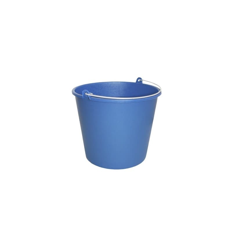 Cubo redondo cristalero 12 litros, asa para transporte